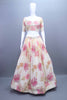 Cream and Pink Floral Embroidered Designer Lehenga Choli with Dupatta