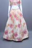 Cream and Pink Floral Embroidered Designer Lehenga Choli with Dupatta