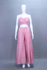 Pink Embroidered Crop Top with Palazzo Set Designer Indo Western