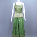 Green Banarasi Silk Sharara Set with Dupatta Festive Wear