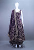 Designer Purple Banarasi Anarkali Set with Golden Zari Work and Dupatta