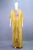  Mustard Yellow Embroidered Kaftan Kurta Set 
