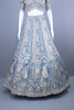 Sky Blue Embroidered Silk Lehenga Choli Designer Party Wear Outfit