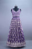 Designer Purple Mirror Work Velvet Lehenga Choli with Embroidered Dupatta