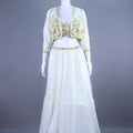 White Embroidered Lehenga Choli with Stylish Jacket Party Wear