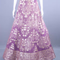Mauve Embroidered Silk Lehenga Choli with Dupatta
