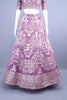 Mauve Embroidered Silk Lehenga Choli with Dupatta