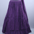 Stylish Purple One Shoulder Sequined Georgette Lehenga Set