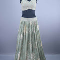 Sage Green Lehenga Set with Sequined Blouse and Dupatta