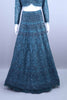 Teal Blue Heavy Lehenga Designer Choli with Dupatta