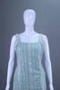 Sky Blue Embroidered Designer Sharara Suit Sleeveless Kurti Set