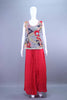 Red Sleeveless Printed Kurti with Palazzo Festive Wear Set