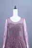 Wine Purple Heavy Embroidered Net Anarkali Gown with Dupatta