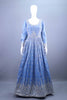 Sky Blue Heavy Embroidered Anarkali Gown with Dupatta