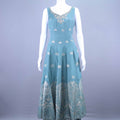 Teal Green Embroidered Anarkali Suit with Matching Dupatta