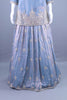 Designer Light Blue Embroidered Silk Lehenga Set with Dupatta