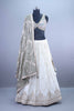  White Embroidered Lehenga Choli with Heavy Dupatta 