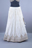 White Embroidered Lehenga Choli with Heavy Dupatta