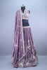 Designer Mauve Embroidered Lehenga Choli with Dupatta