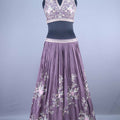 Designer Mauve Embroidered Lehenga Choli with Dupatta