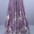 Designer Mauve Embroidered Lehenga Choli with Dupatta