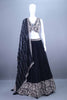 Designer Black Lehenga Choli with Heavy Embroidery and Dupatta 