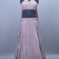 Dusty Mauve Embroidered Designer Lehenga Choli Party Wear 