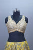 Yellow Floral Embroidered Designer Lehenga Choli with Dupatta