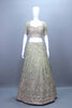 Premium Sage Green Heavy Embroidered Bridal Lehenga Choli with Dupatta