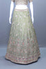 Premium Sage Green Heavy Embroidered Bridal Lehenga Choli with Dupatta