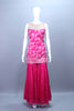 Rani Pink Printed Kurti with Ruffle Cape and Sharara Set Festive Wear