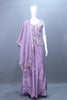 Lavender Embroidered Silk Crop Top and Sharara Set with Dupatta