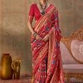 Royal Red Patola Silk Saree Traditional Patola Weaving for Wedding