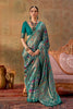 Stylish Teal Green Patola Silk Saree with Traditional Patola Weaving for Wedding