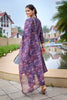 Elegant Purple Embroidered Straight Suit with Printed Dupatta for Festive and Party Wear