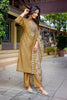 Trendy Beige Embroidered Straight Suit with Printed Dupatta for Festive and Party Wear