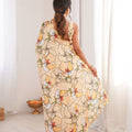 Pastel Floral Printed Georgette Saree Elegant Border Party Wear Saree