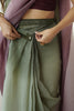 Pastel Green Mauve Ombre Organza Silk Saree Party Wear Saree