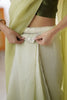 Pistachio Green Organza Saree with Soft Shaded Finish Tassel Border