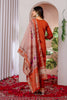 Graceful Rust Orange Embroidered Viscose Silk Readymade Salwar Suit with Dupatta for Women
