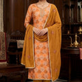 Stunning Mustard Orange Printed Muslin Straight Cut Digital Printed Salwar Suit Dupatta for Women