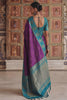 Royal Purple Soft Silk Woven Designer Saree for Women