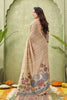 Stunning Beige Ghicha Cotton Woven Swan Lotus Designer Saree for Women
