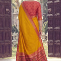 Elegant Mustard Yellow Silk Woven Designer Saree for Women