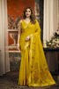Vibrant Mustard Yellow Pure Cotton Woven Saree for Women