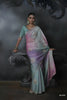 Pastel Multicolor Soft Tissue Silk Embroidery Sequin Thread Work Saree 