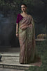 Premium Pastel Pink Soft Tissue Silk Embroidery Sequin Thread Work Saree