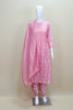 Blush Pink Chikankari Kurta Set with Embroidered Pants and Dupatta