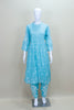 Sky Blue Chikankari Kurta Set with Embroidered Pants and Solid Dupatta