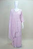 Elegant Light Pink Embroidered Georgette Kurta Sharara Set with Dupatta 